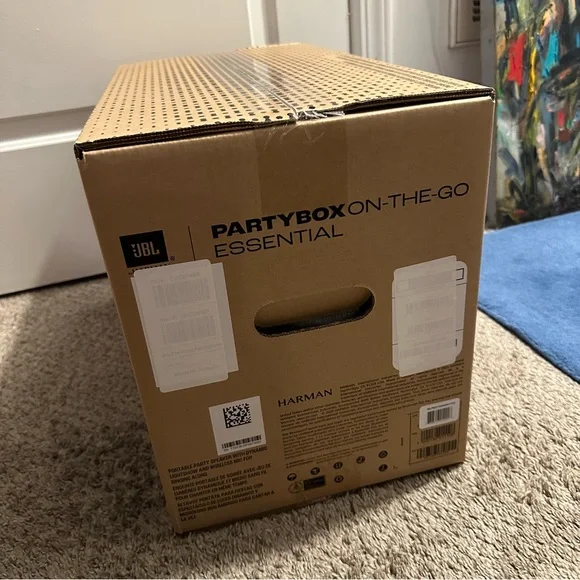 JBL Partybox On-The-Go Essential Rechargeable Splashproof Bluetooth Speaker - Picture 12 of 12